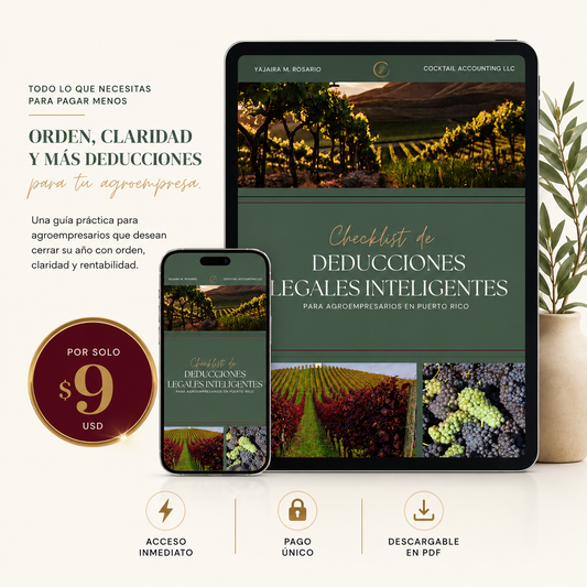 Checklist: Deducciones Legales Inteligentes para Agroempresarios en Puerto Rico • eBook • Libro digital