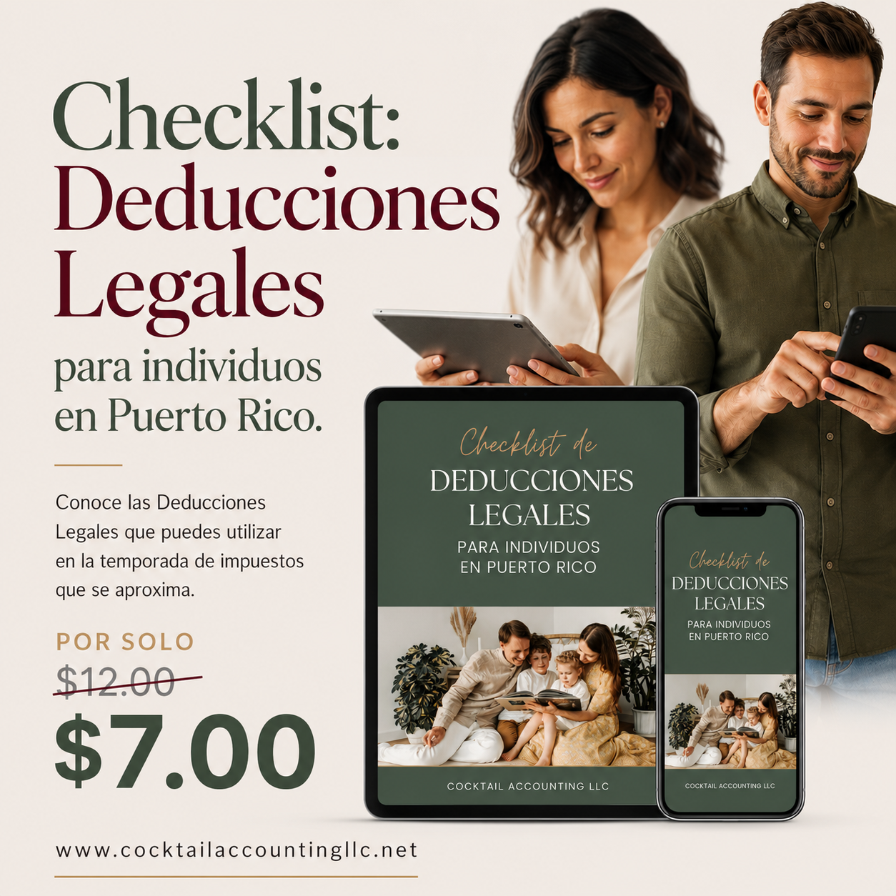 Checklist: Deducciones Legales Inteligentes para Individuos en Puerto Rico • eBook • Libro digital