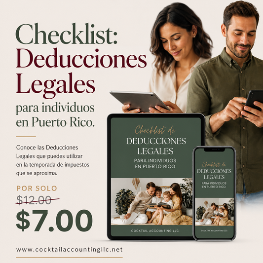 Checklist: Deducciones Legales Inteligentes para Individuos en Puerto Rico • eBook • Libro digital
